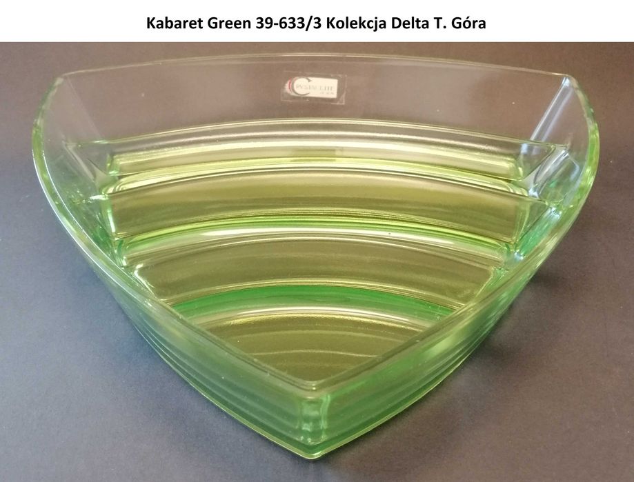 Kabaret 39-633/3 Green– Huta Szkła Ząbkowice