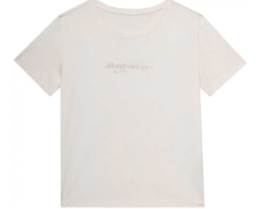 T-shirt damski okrągły dekolt 4F 4FWSS24TTSHF1354 - rozmiar L