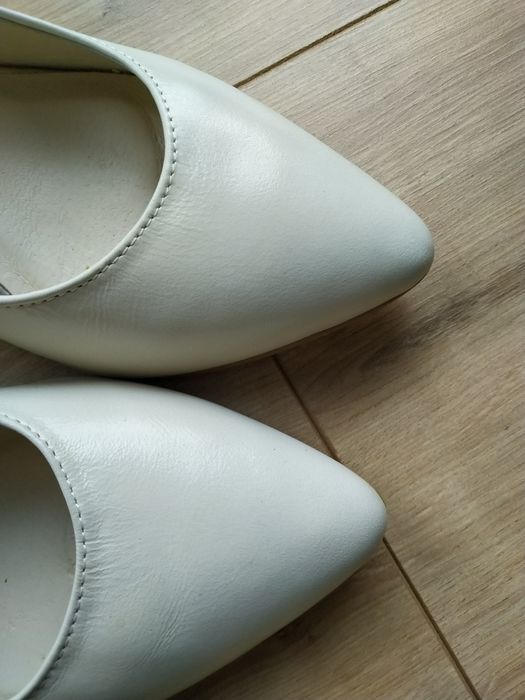 Buty na obcasie szpilki skóra naturalna