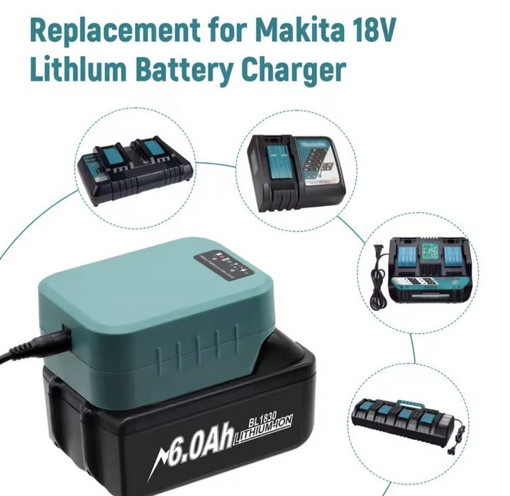 Carregador de bateria para MAKITA. Novos! 4A 18v