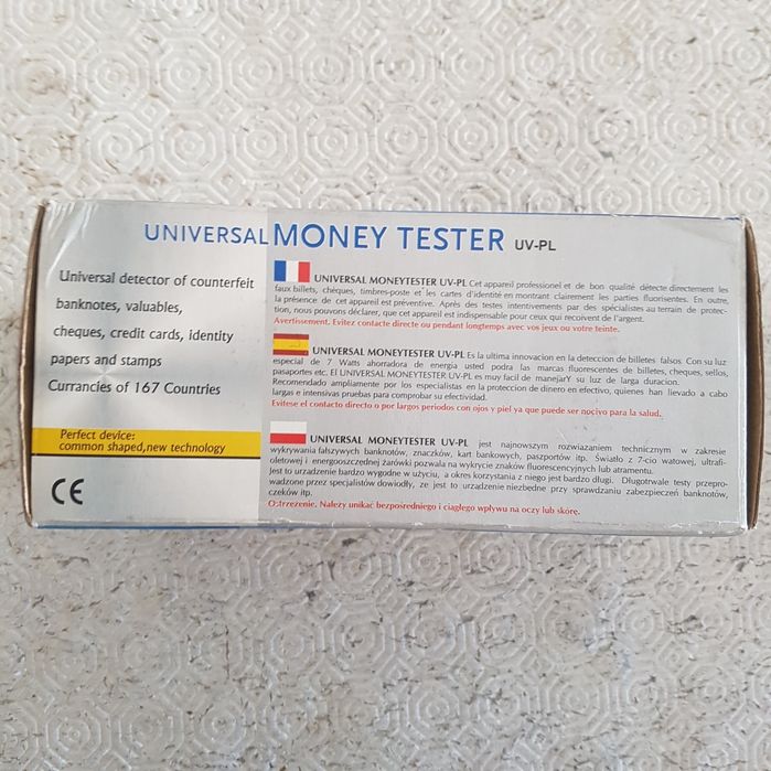 Detector de notas falsas por UV