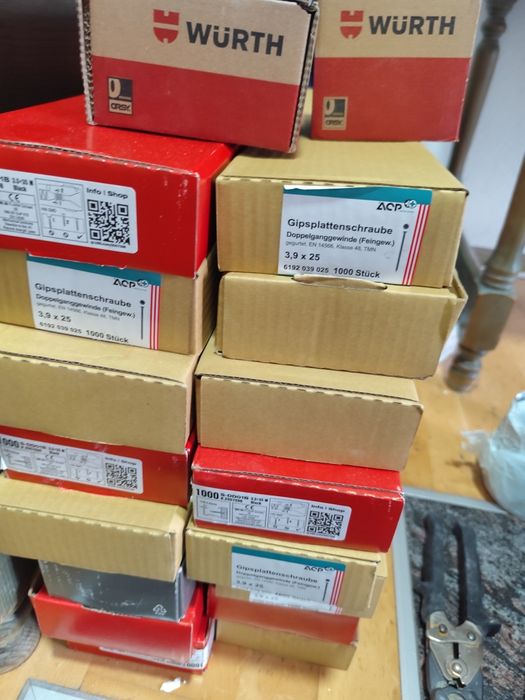 Wkręty gk,dyble,śruby do betonu