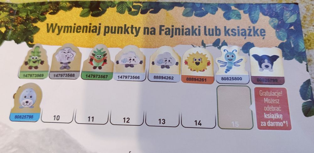 Gang fajniaków naklejki biedronka kolekcjonerskie z edycji 2022
