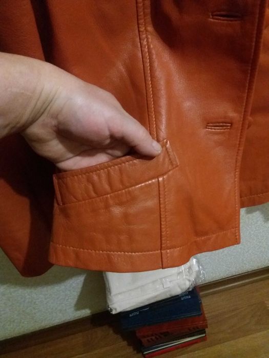 Кутрочка пиджак кожаный новый 48р0