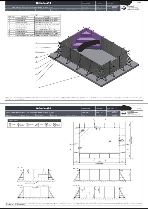 Piscina marca Soleo nova