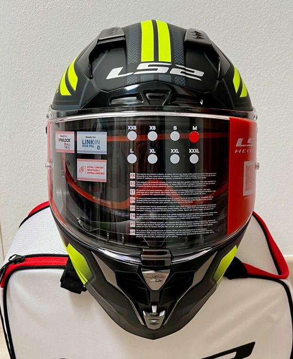 Capacete NOVO LS2 Challenger Matt Black/Fluo(44% Desconto) Em XL e XXL
