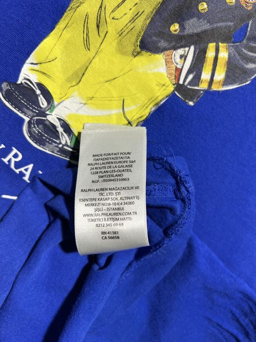 Polo bear Ralph Lauren чоловіча синя футболка  розмір Л