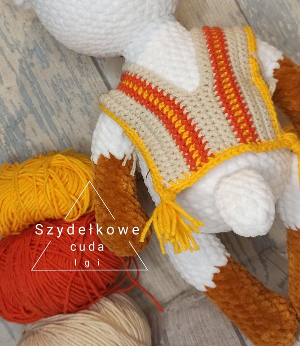 Alpaka przytulanka zabawka maskotka Handmade rękodzieło szydełko