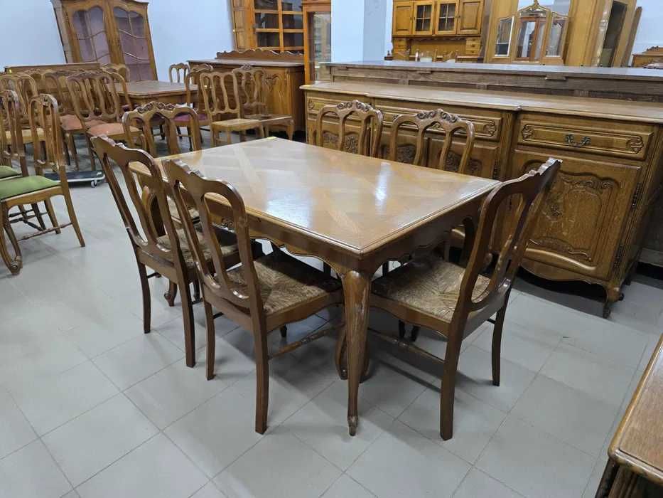 Komplet ludwikowski- stół z 6 krzesłami. Transport cały kraj.