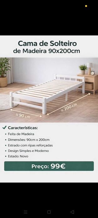 Cama Madeira Lego 199€. Oportunidade