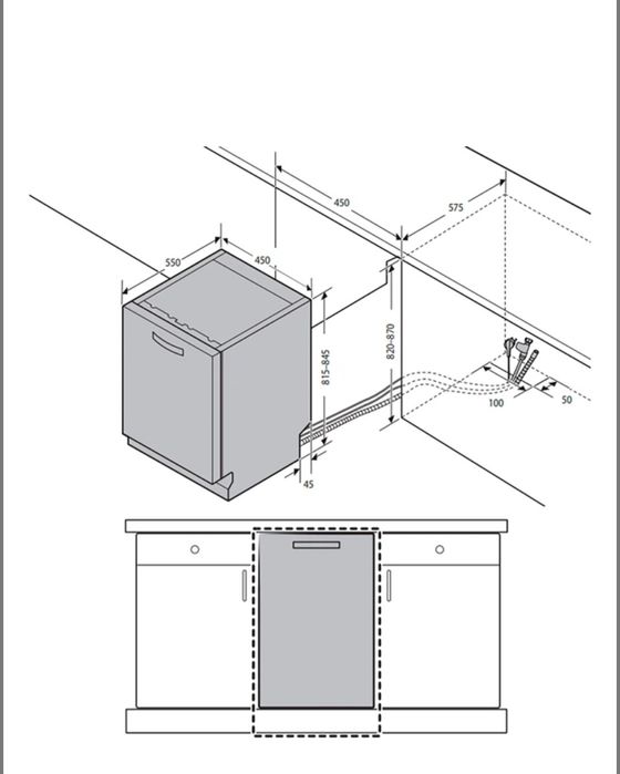 SAMSUNG Посудомийна,посудомоечная машина Samsung DW50R4050BB 45см