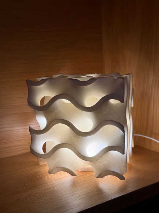 Candeeiro Mesa Design Escultural Efeito Coral