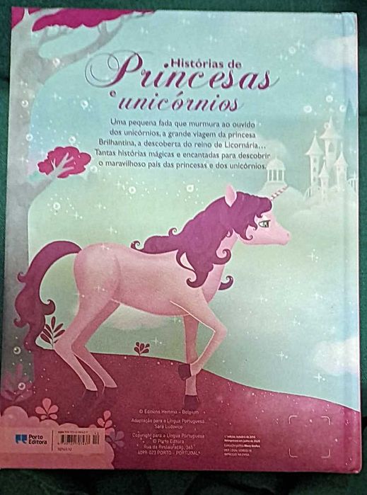 livro histórias de princesas e unicórnios