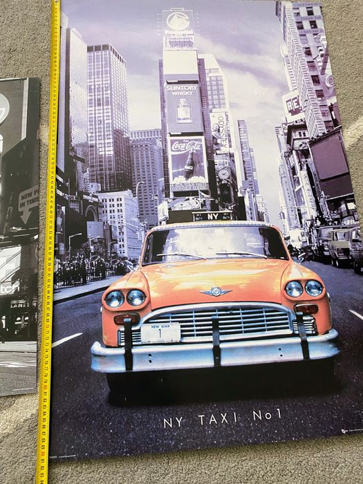 Plakat żółta taksówka 91x61 cm