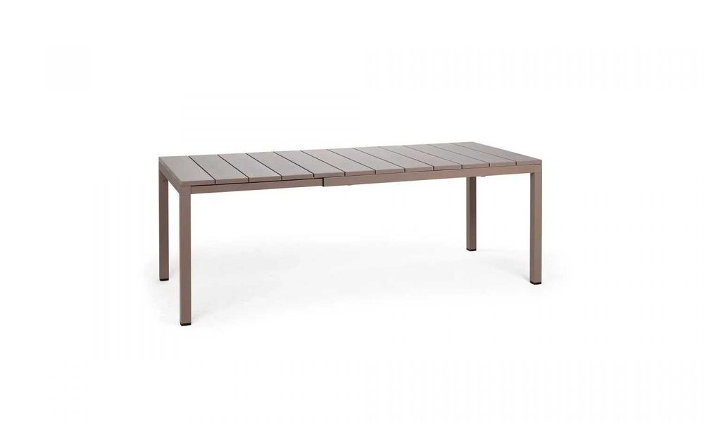 Stół NARDI RIO – rozkładany 140–210 × 80 cm | kolor tortora ( S RIO 140 EXT - TORTORA )