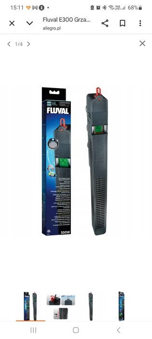 Fluval E 300 grzałka 300w