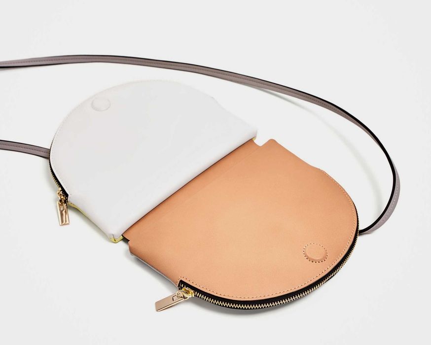 ZARA nOWA wielobarwna torba torebka listonoszka 2W1