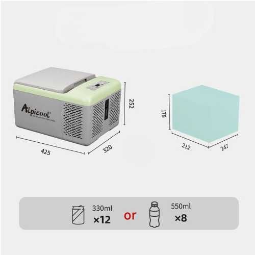 Lodówka Samochodowa Alpicool C9P 9L Turystyczna 12V – Przenośna