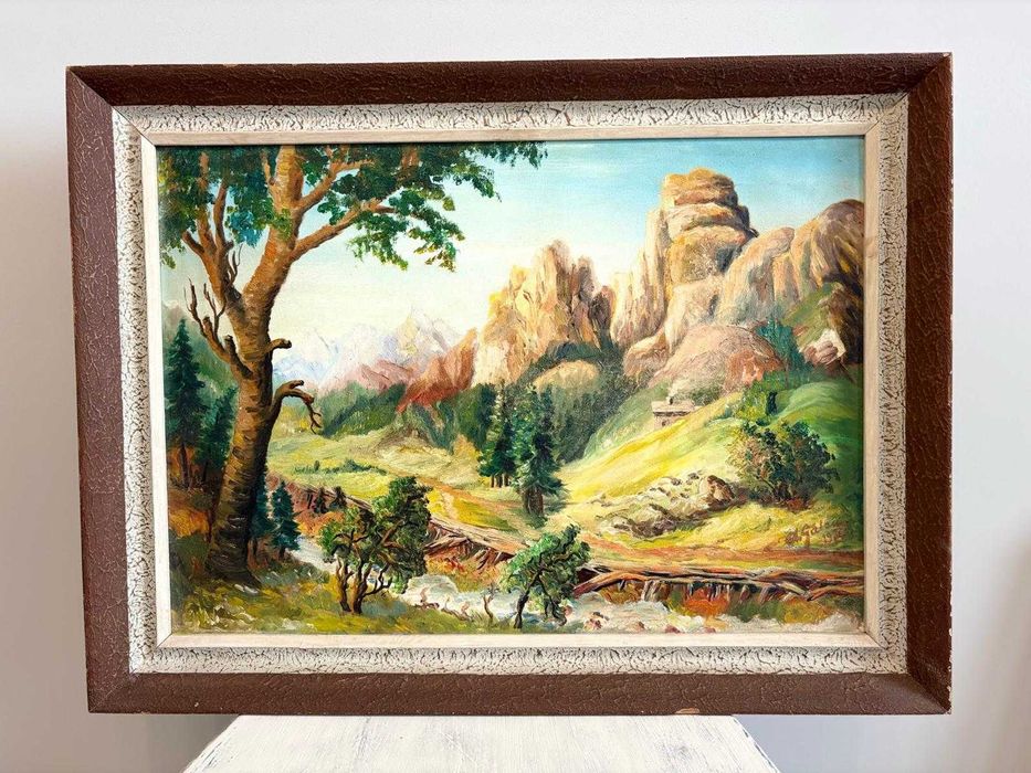 Pejzaż górski - olej na płótnie