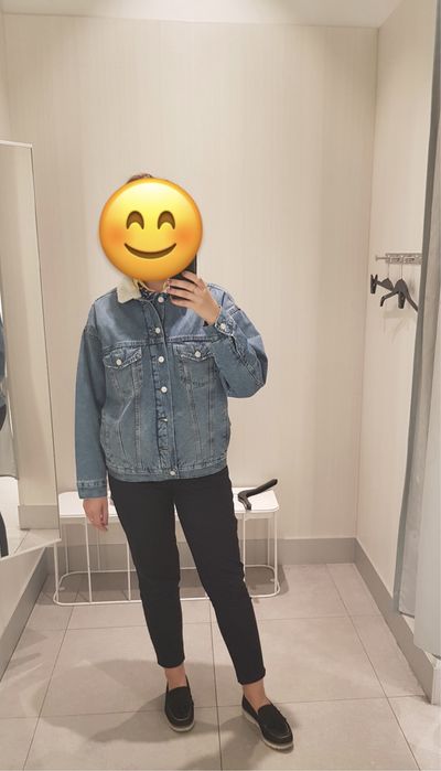 Джинсова куртка H&M утеплена