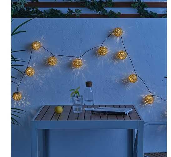 SOLVINDEN
SOLVINDEN girlanda LED, 12 lampek, na baterie/beżowy