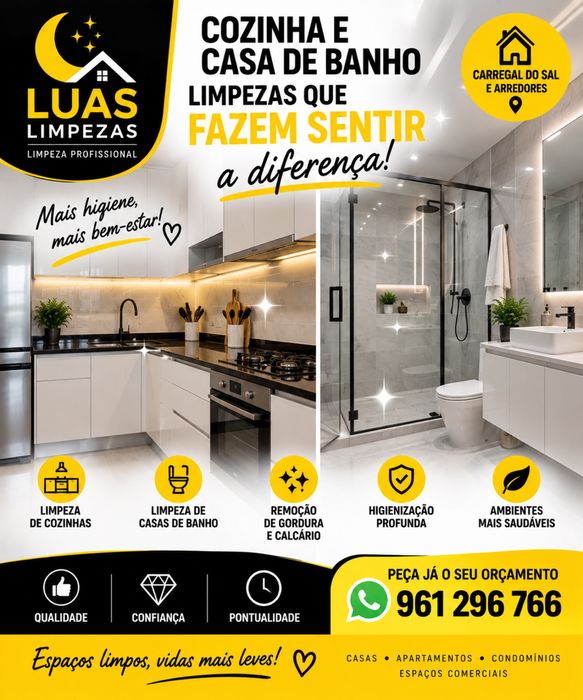 Serviços de Limpeza Profissional – Casas, Apartamentos e Empresas | LUAS LIMPEZAS