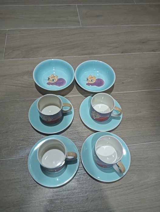 Serviço porcelana chá Loja Gato preto