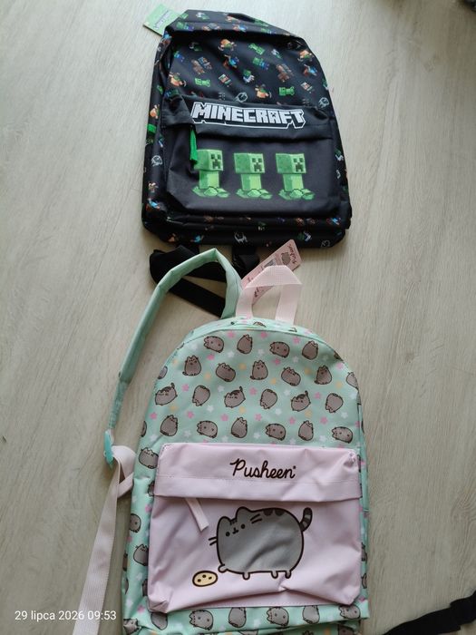 Plecak Minecraft mini plecak Pusheen mini nowy