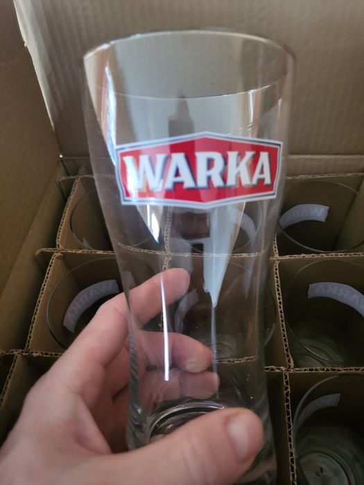 Pokale do piwa Warka 0,5l x 12 szt