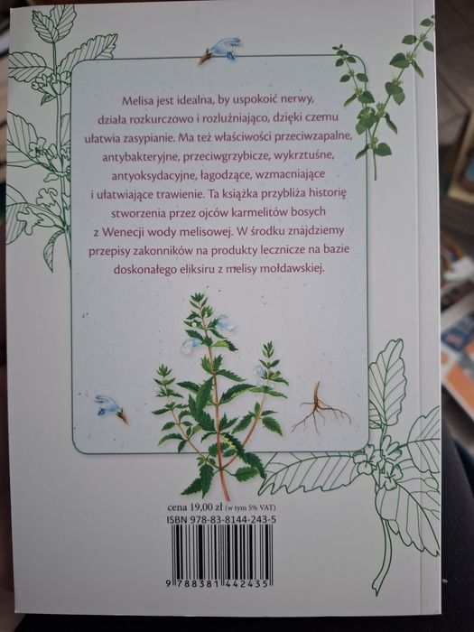 Melisa dla zdrowia i urody książka o ziołach
