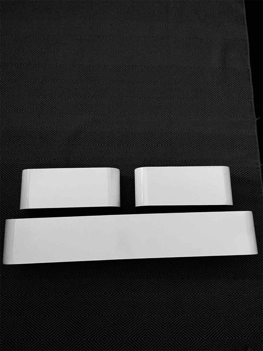 Półki ścienne, biało/czarne