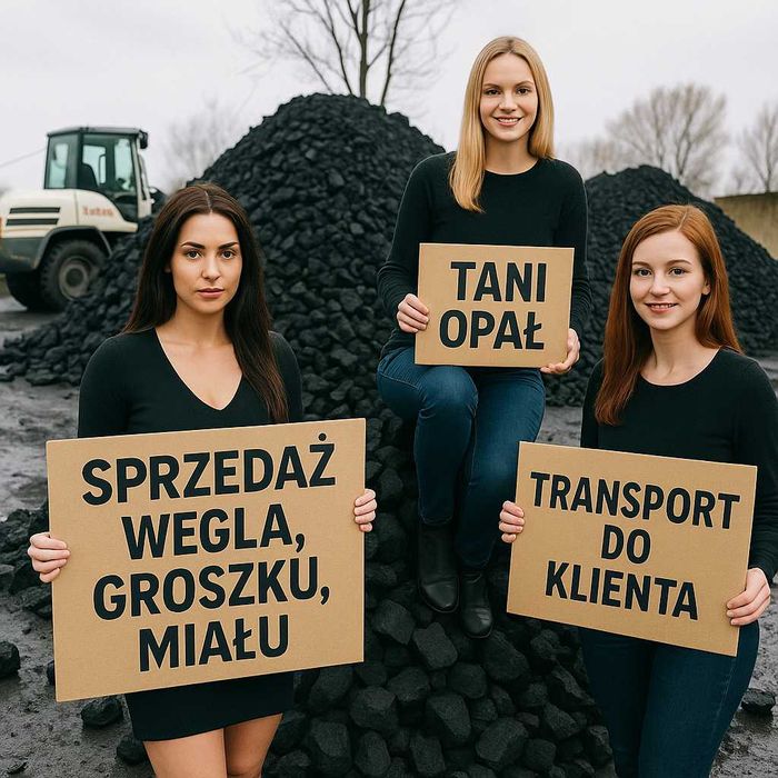 Węgiel Orzech, Kostka, Groszek, Miał, Koks Luzem/Workowany TRANSPORT