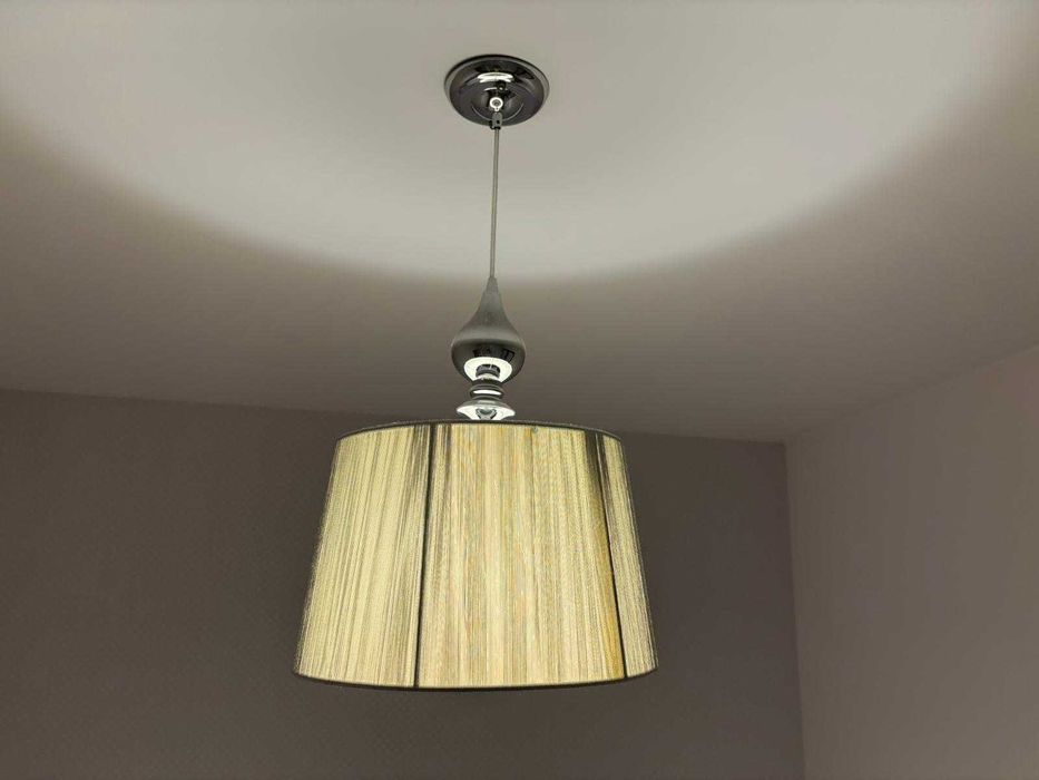 Lampa szara do sypialni, salonu, przedpokoju