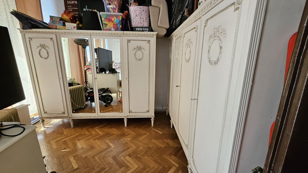 Szafa neoklasyczna  kremowa ludwik XVI prowansalskie shabby chic.