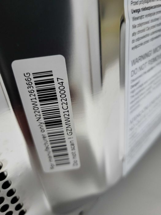 Kuchnia mikrofalowa do zabudowy