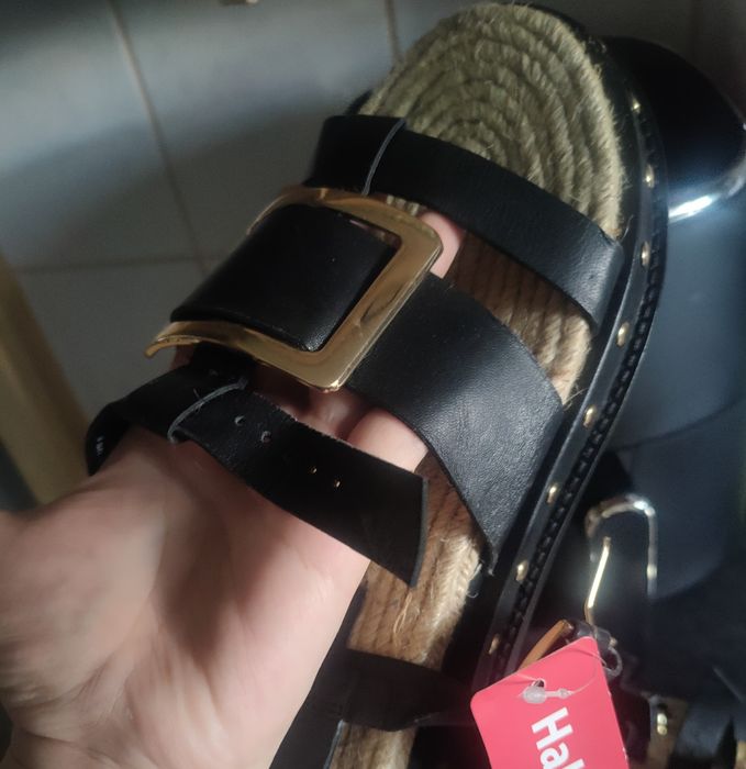Buty, sandały czarne