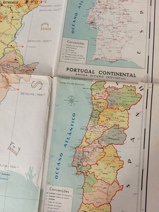 Mapa de Portugal, de 1965 de Manuel Pinto de Sousa  

A carta de