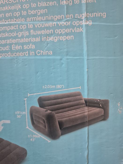 Kanapa dmuchana rozkladana Intex