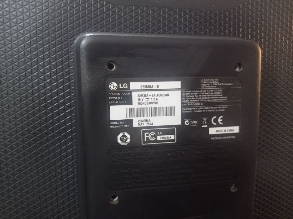 Ecrã LG 22m35aa bom estado