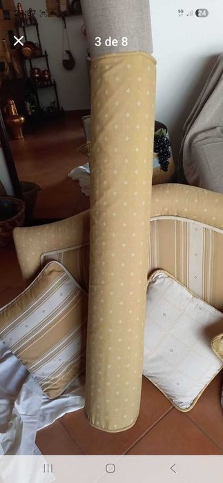 Cabeceira/almofadas/rolo