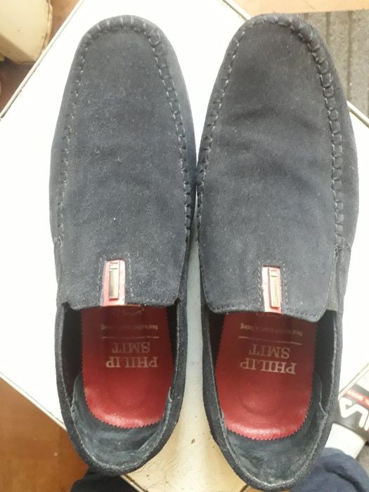 Мокасины замшевые