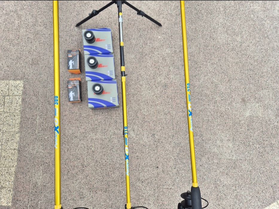 Nowy zestaw sumowy 3 kołowrotki 3 kije sumowe