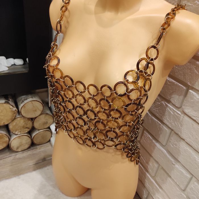 HIT!Zara,hot top, sexy, kółka, ażurowy top ,rozm M