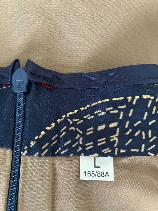 Sukienka w stylu chińskim (granatowa, S)