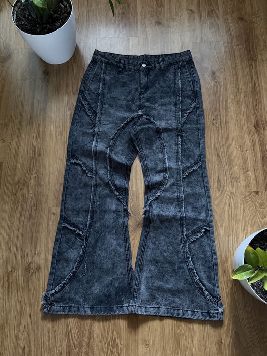 Opium Distressed Flared Jeans Буткат клеш кльош джинси balenciaga race