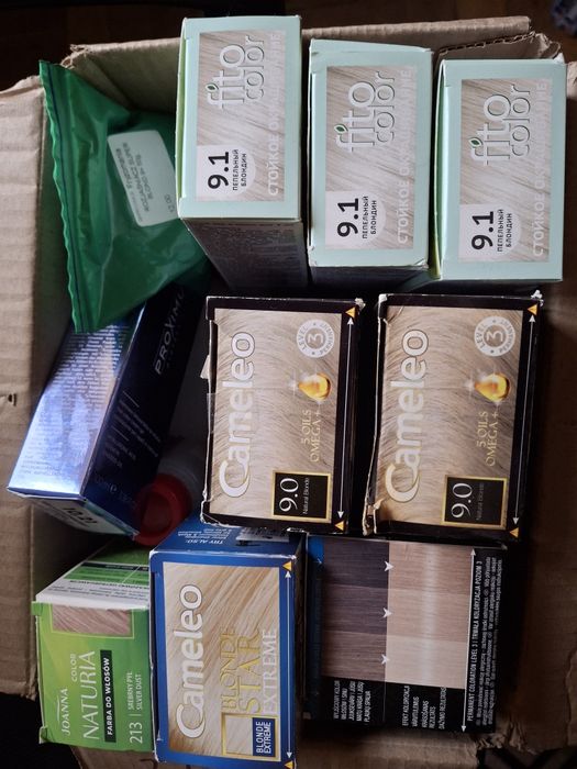 Nowe Farby blond rozjaśniacze 8 sztuk