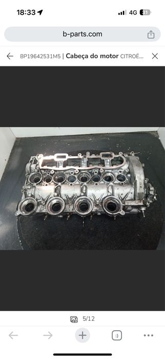 Cabeca motor pegeout 1.6 110