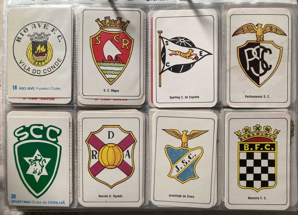 Calendários Antigos de Futebol - Emblemas de Clubes Portugueses (preço unitário)
