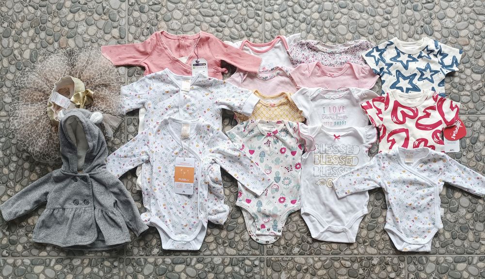 Великий лот дитячого одягу 0-3 міс дівчинка