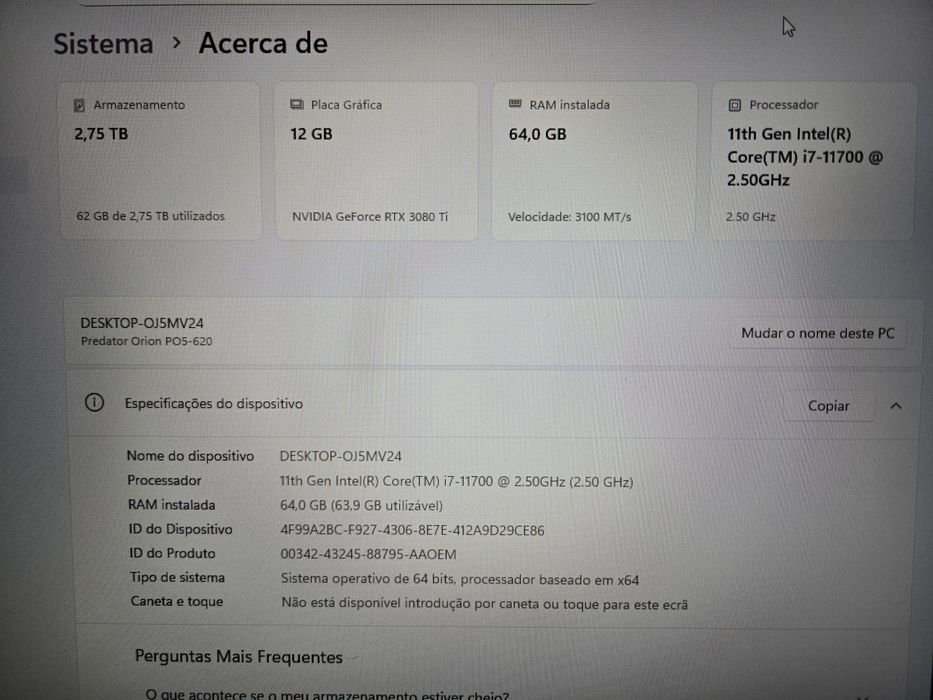 Computador Gamer 3080ti